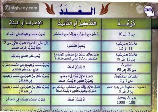 قواعد كتابة العدد في اللغة العربية بالفيديو والأمثلة
