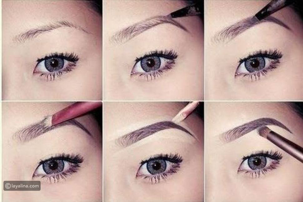 كيفية رسم الحواجب بأدوات مختلفة ليالينا