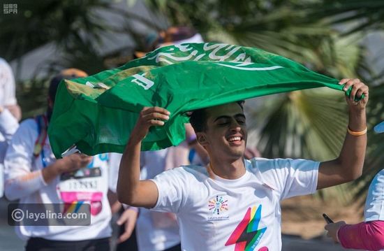 صور: للمرة الثانية..السعودية تنظم سباقًا للألوان بمشاركة 20 ألف متسابق